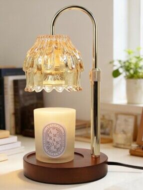 Flower Candle Warmer Lamp with Timer Dimmer